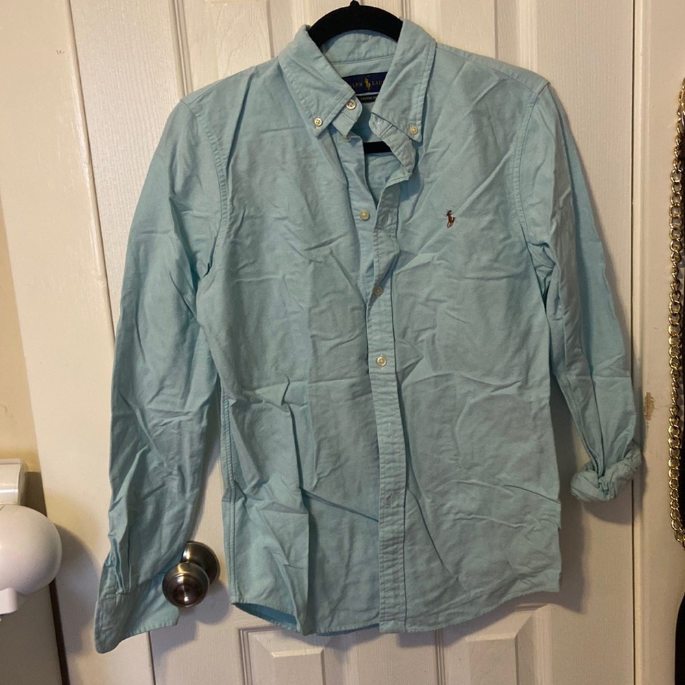 Blue Women’s Custom Fit Oxford Shirt